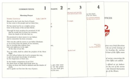 9780899420493 Laminated Inserts For Liturgy Of The Hours